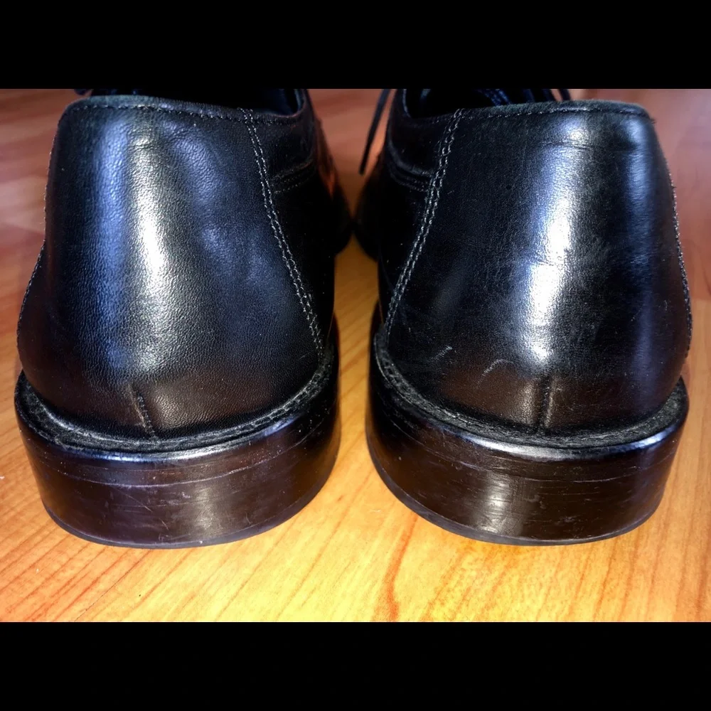 Johnston &Murphy Black Oxfords Lace Up Dress Shoes
